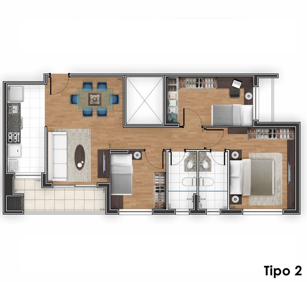 Apartamento, 3 quartos, 77 m² - Foto 17