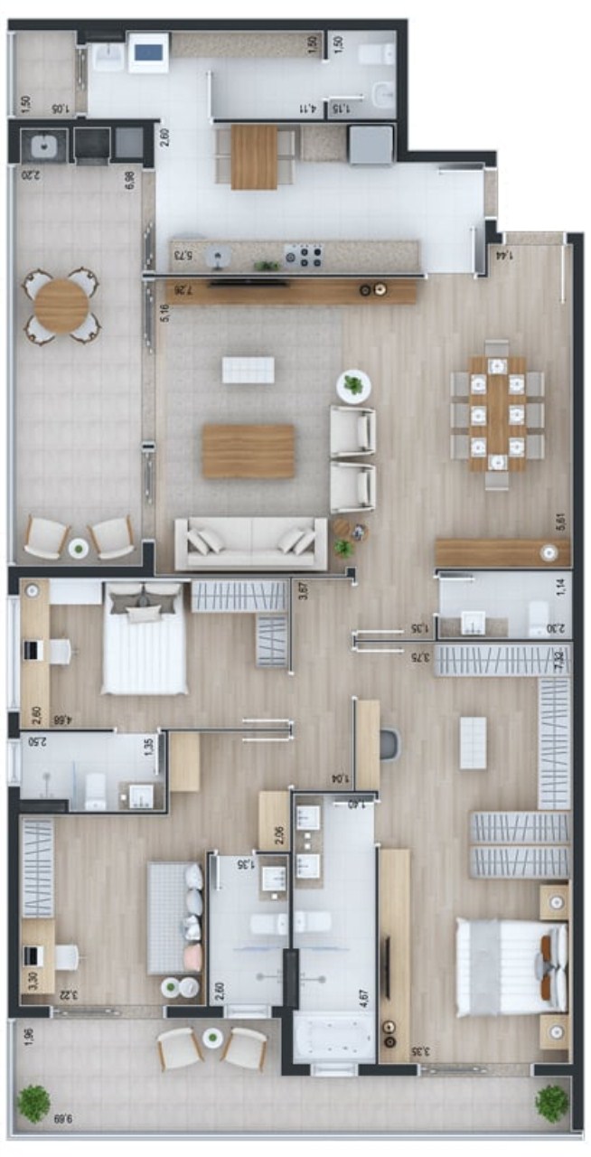 Apartamento, 3 quartos, 181 m² - Foto 46