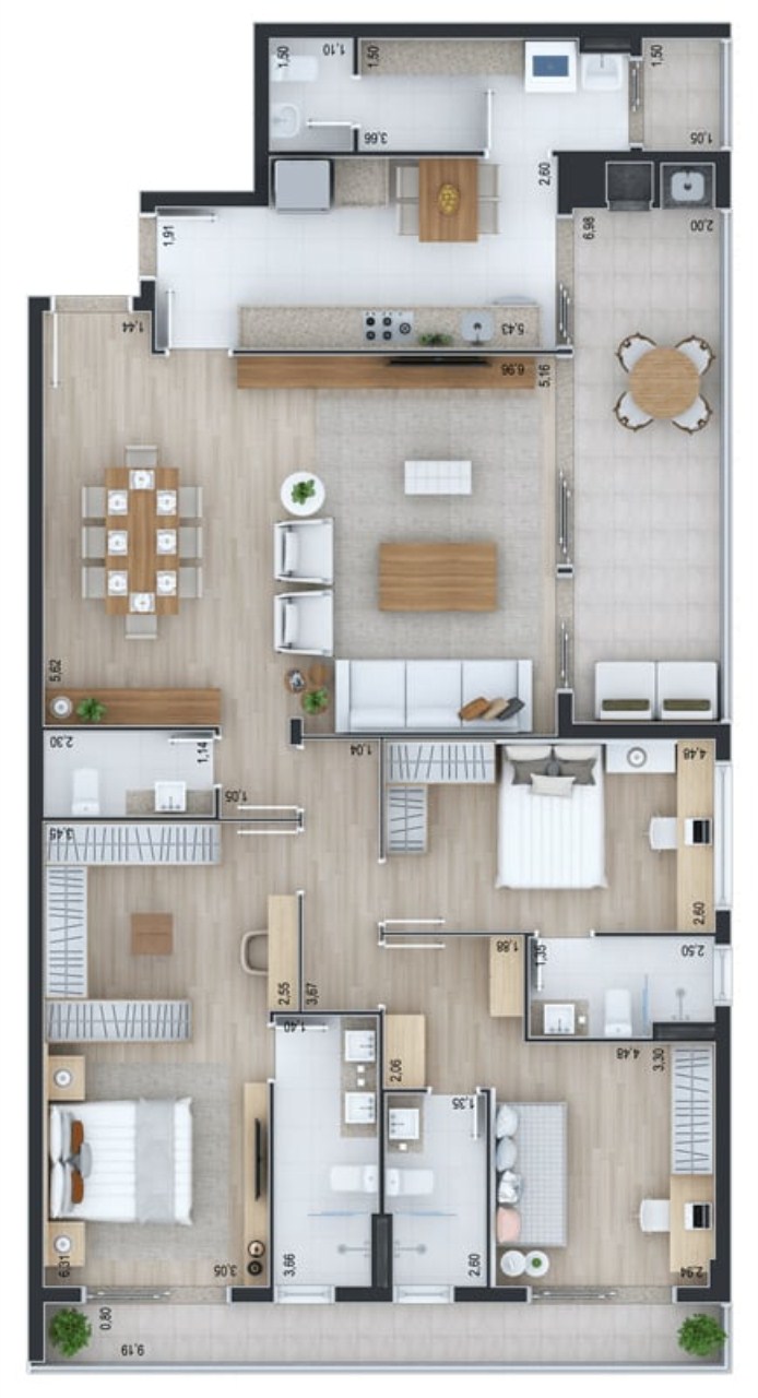 Apartamento, 3 quartos, 181 m² - Foto 38