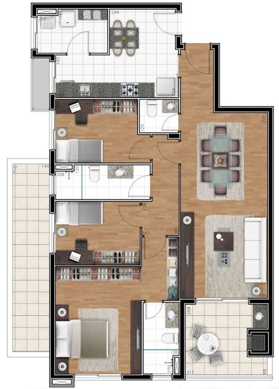 Apartamento, 3 quartos, 113 m² - Foto 41