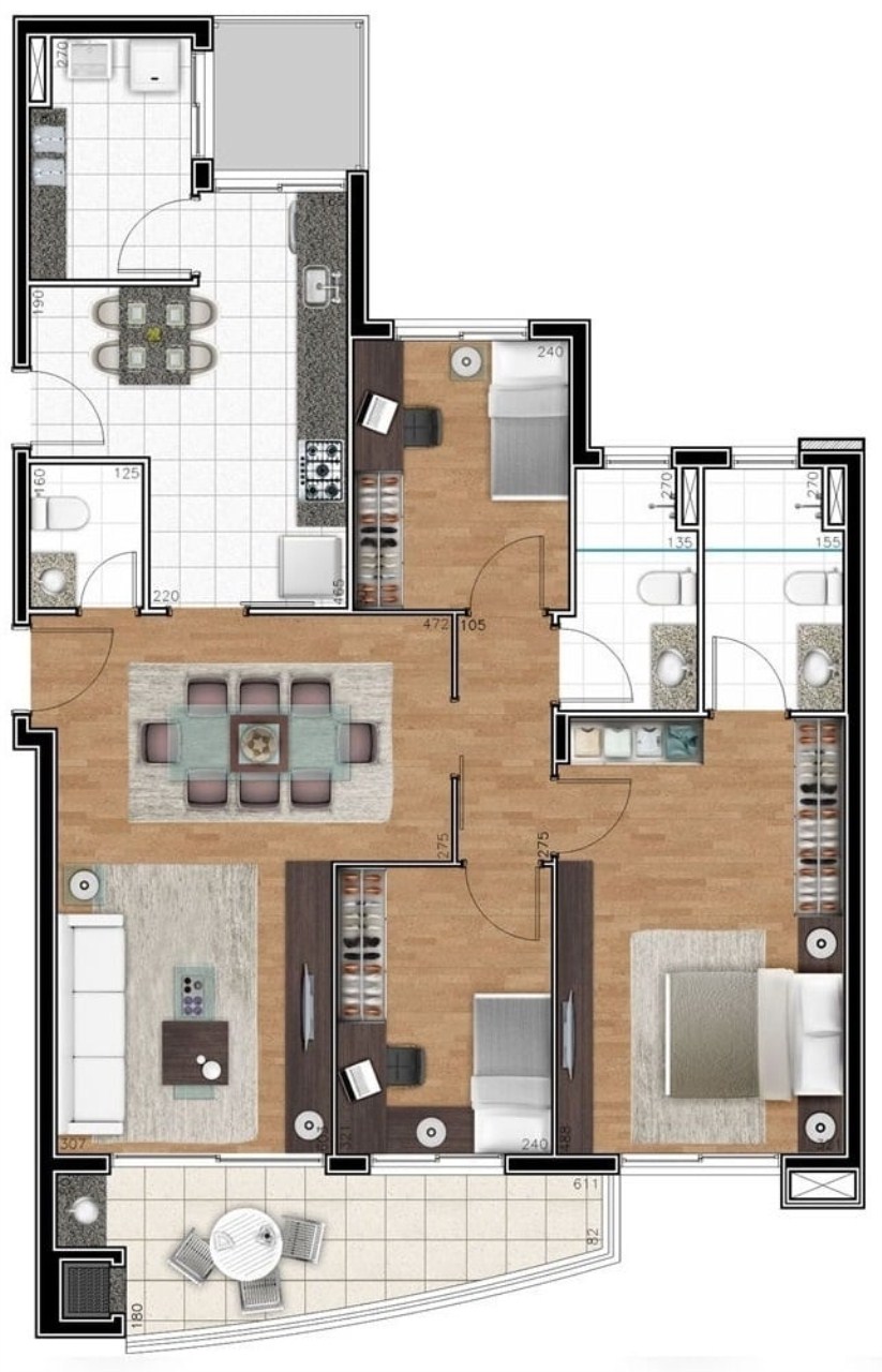 Apartamento, 3 quartos, 113 m² - Foto 38