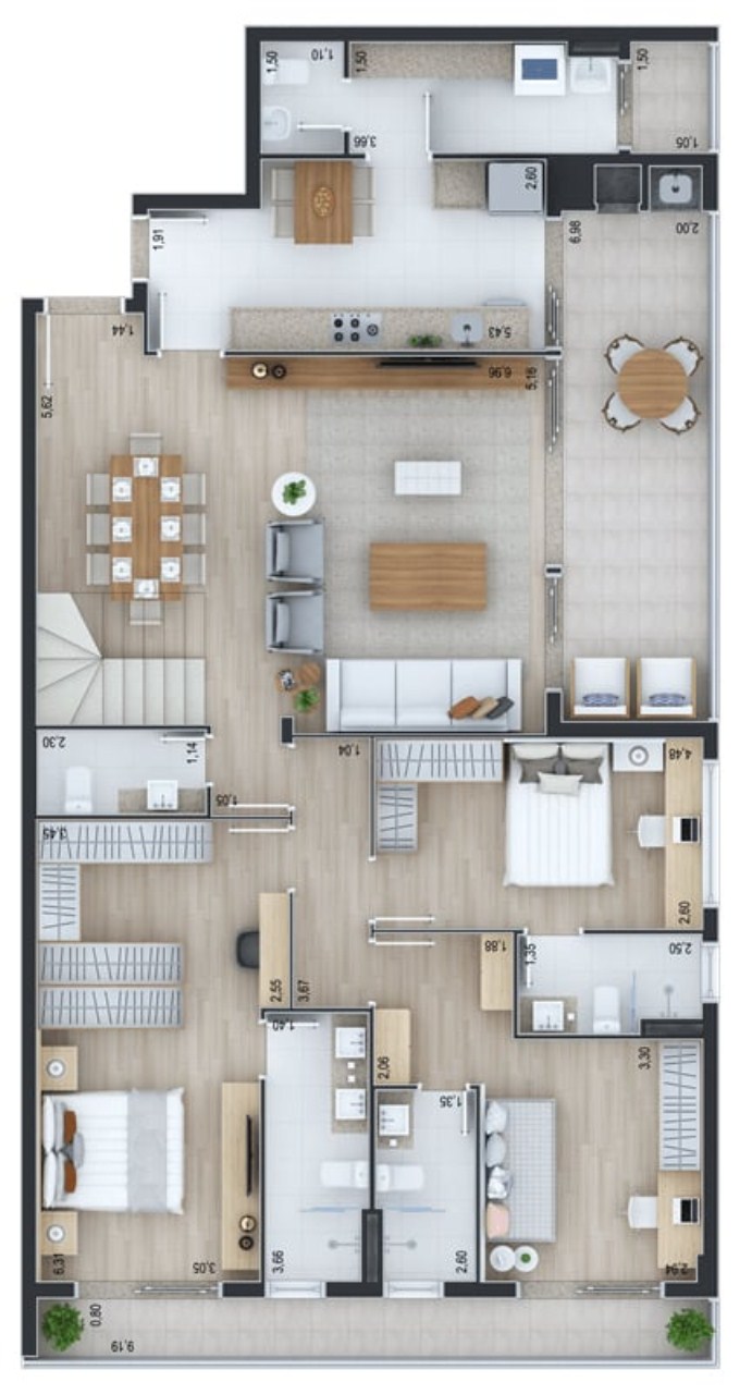 Apartamento, 3 quartos, 181 m² - Foto 55