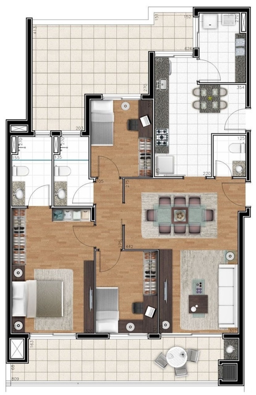 Apartamento, 3 quartos, 111 m² - Foto 42