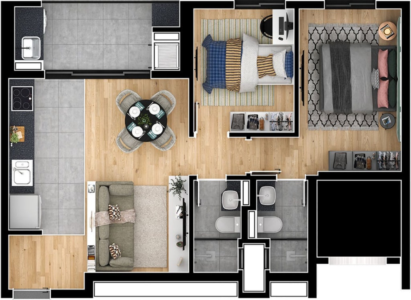 Apartamento, 2 quartos, 59 m² - Foto 22