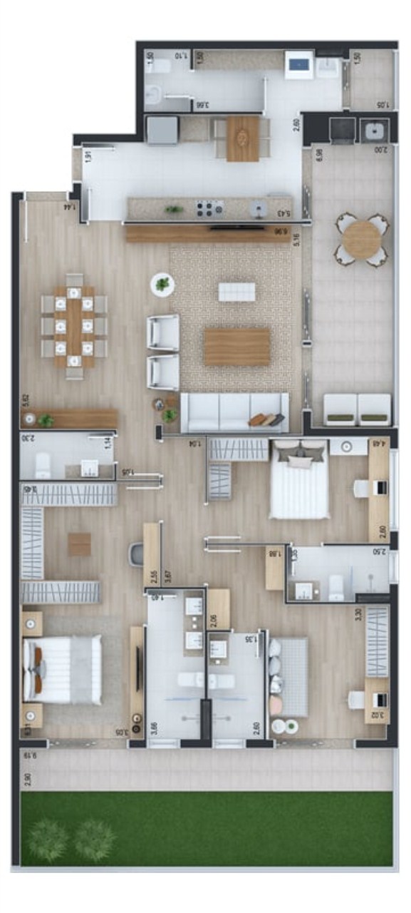 Apartamento, 3 quartos, 181 m² - Foto 44