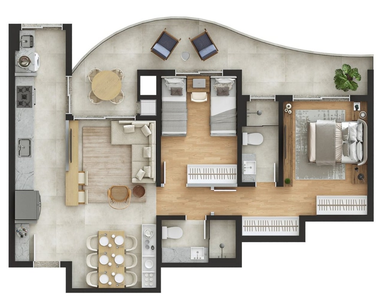 Apartamento, 2 quartos, 77 m² - Foto 11