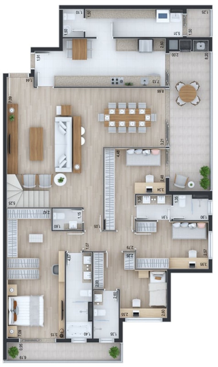 Apartamento, 3 quartos, 181 m² - Foto 59