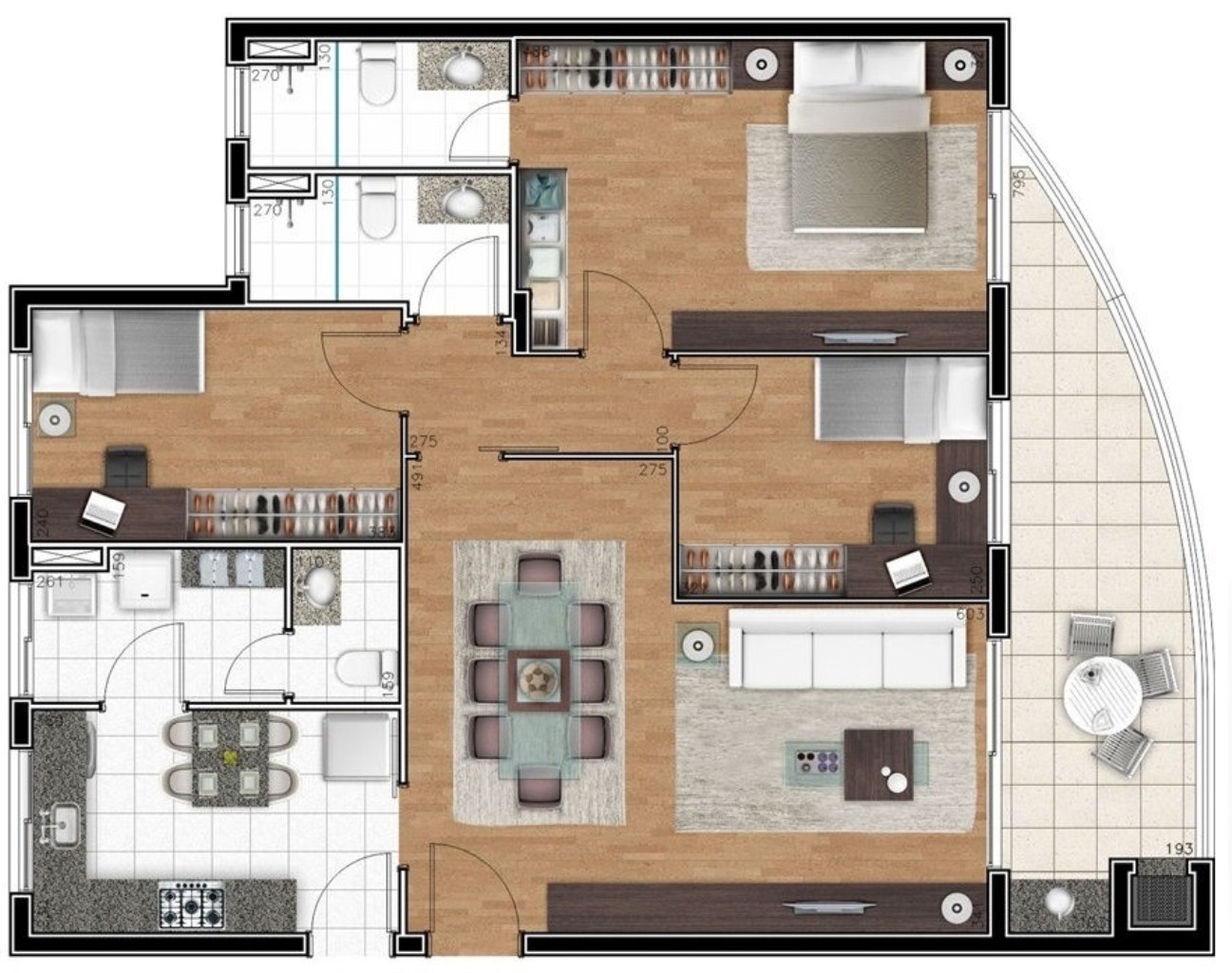 Apartamento, 3 quartos, 111 m² - Foto 39
