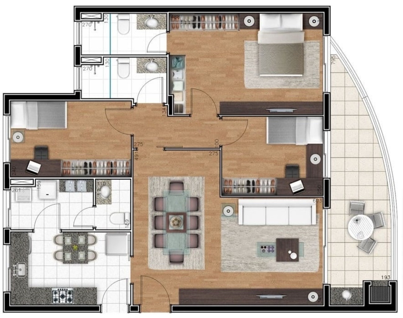 Apartamento, 3 quartos, 113 m² - Foto 39