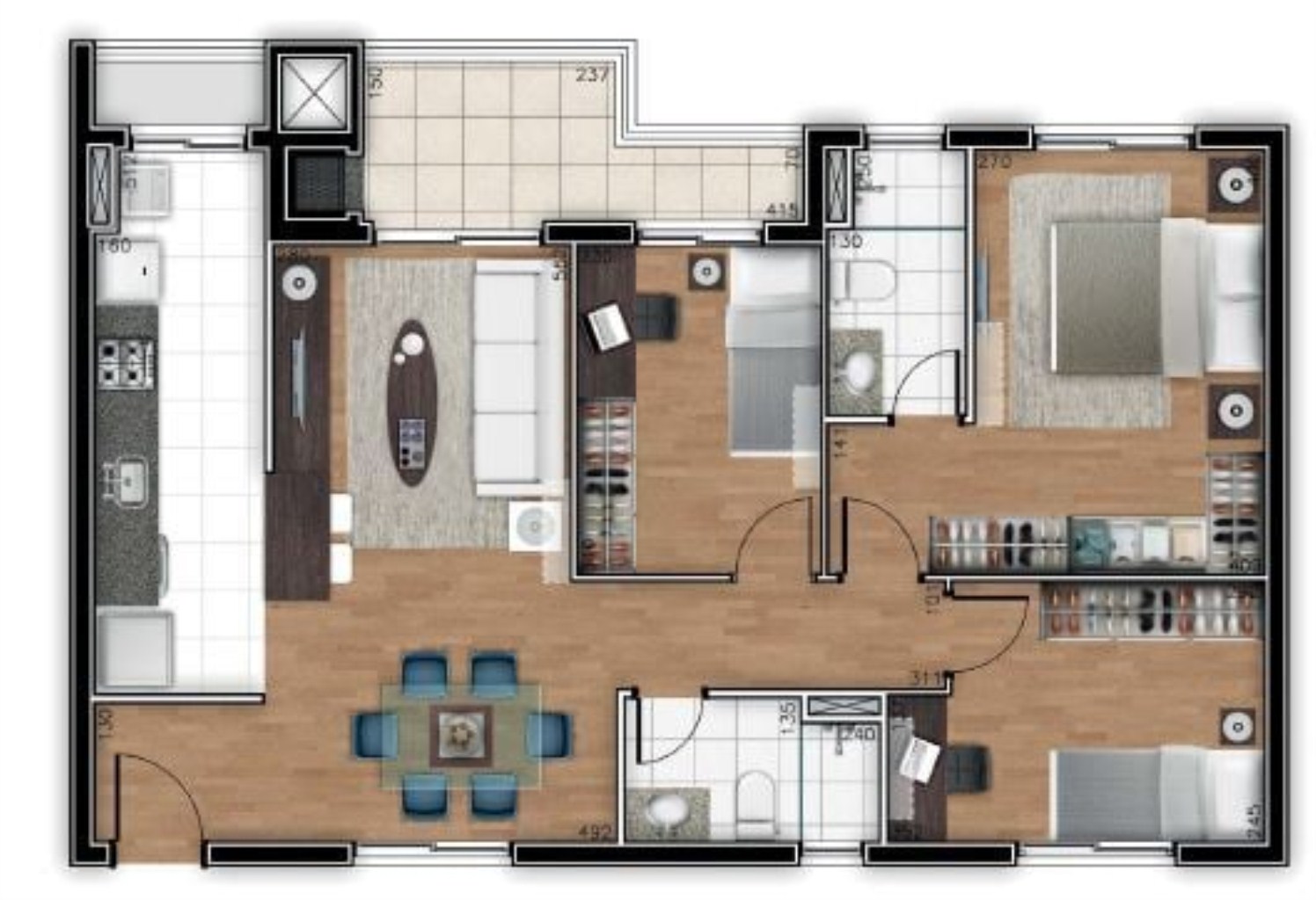 Apartamento, 2 quartos, 67 m² - Foto 34