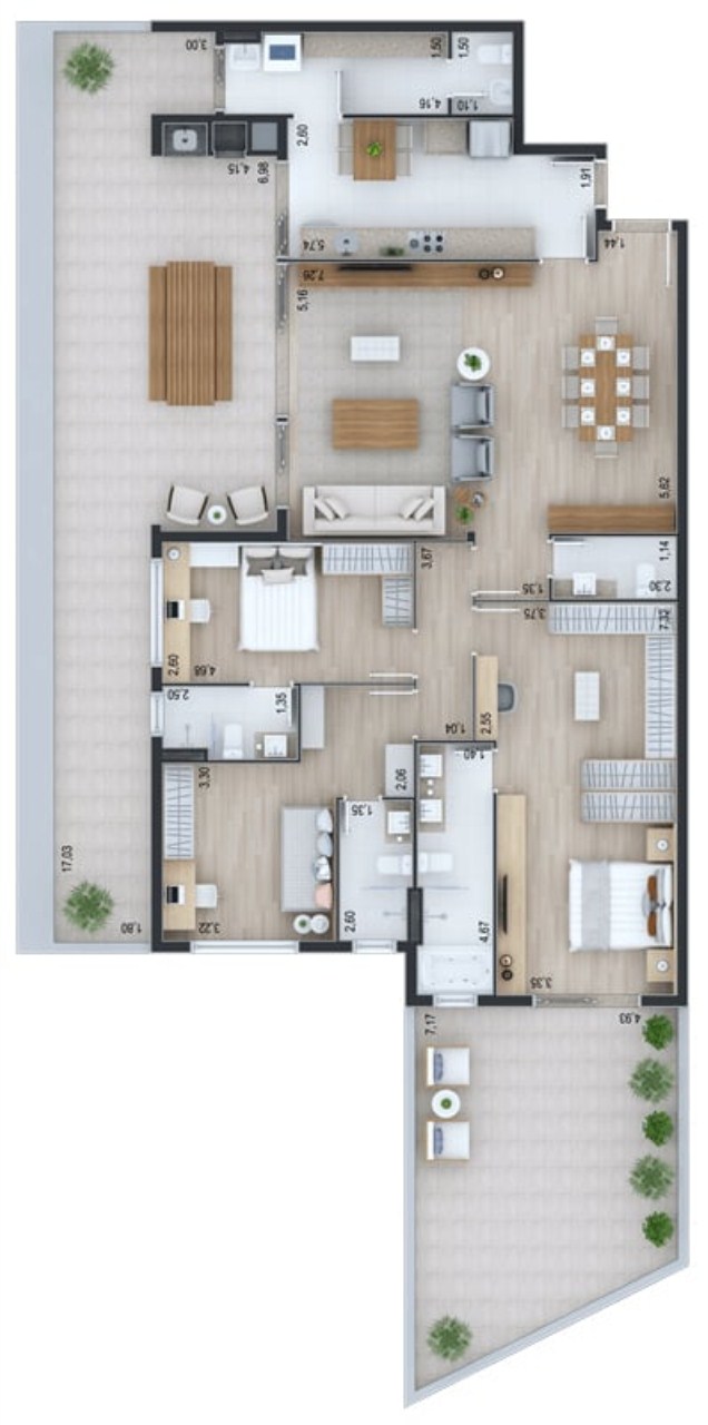 Apartamento, 3 quartos, 181 m² - Foto 48