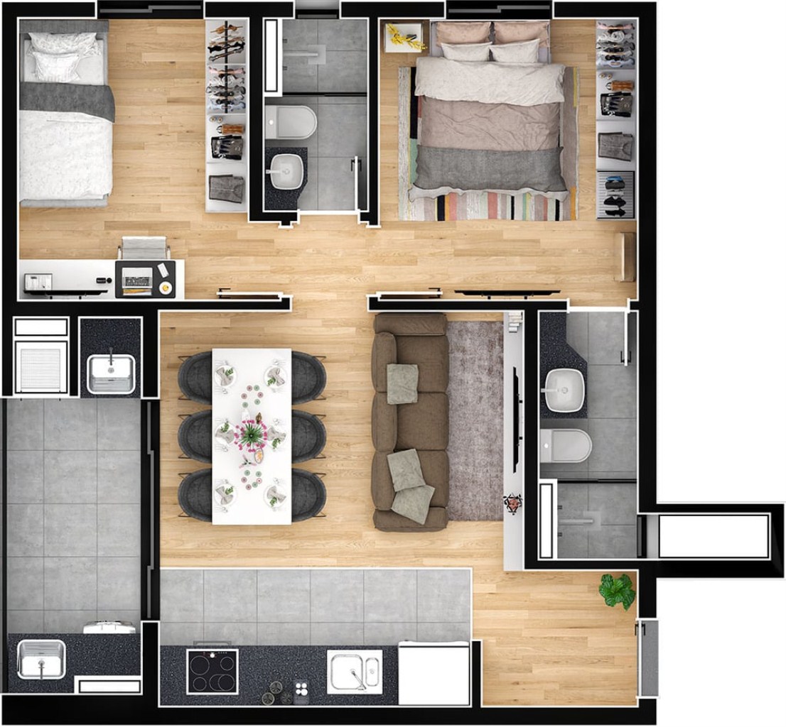 Apartamento, 2 quartos, 59 m² - Foto 24