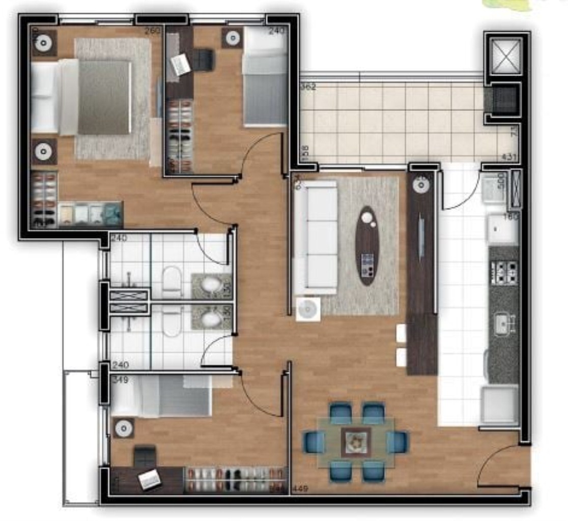 Apartamento, 2 quartos, 68 m² - Foto 36