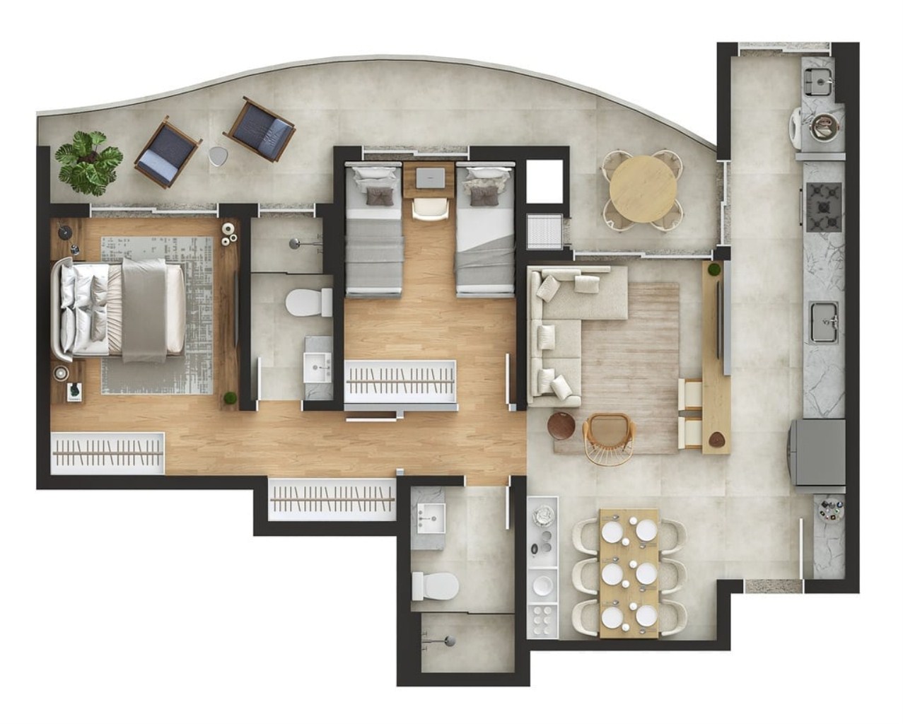 Apartamento, 2 quartos, 77 m² - Foto 14