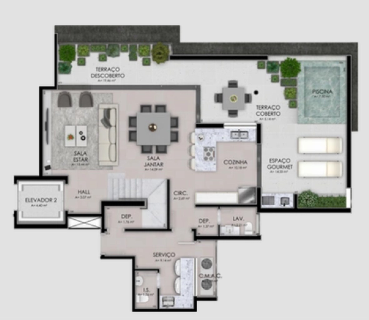 Apartamento à venda com 3 quartos, 156m² - Foto 43