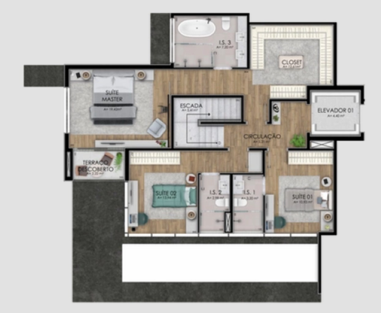 Apartamento à venda com 3 quartos, 156m² - Foto 50