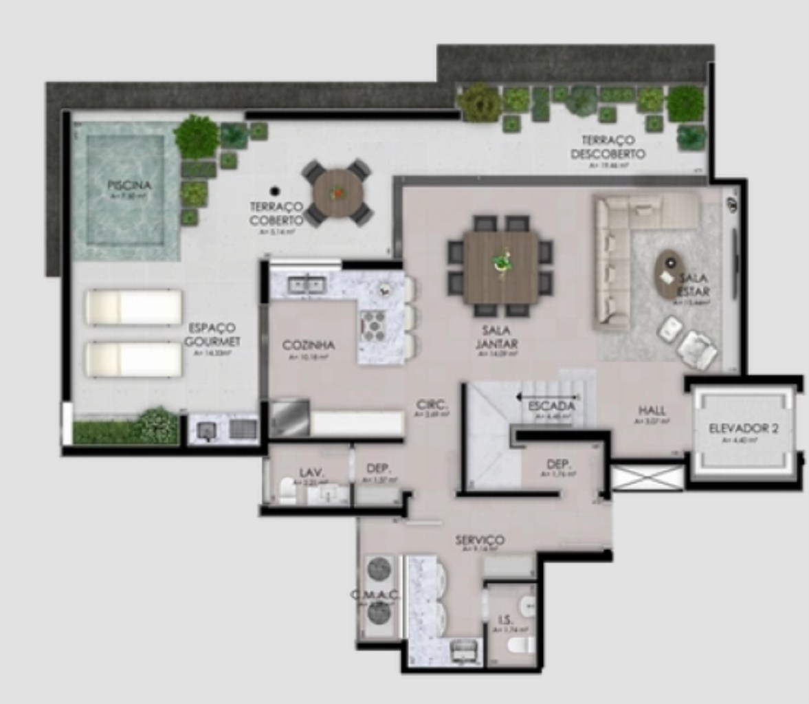 Apartamento à venda com 3 quartos, 156m² - Foto 45