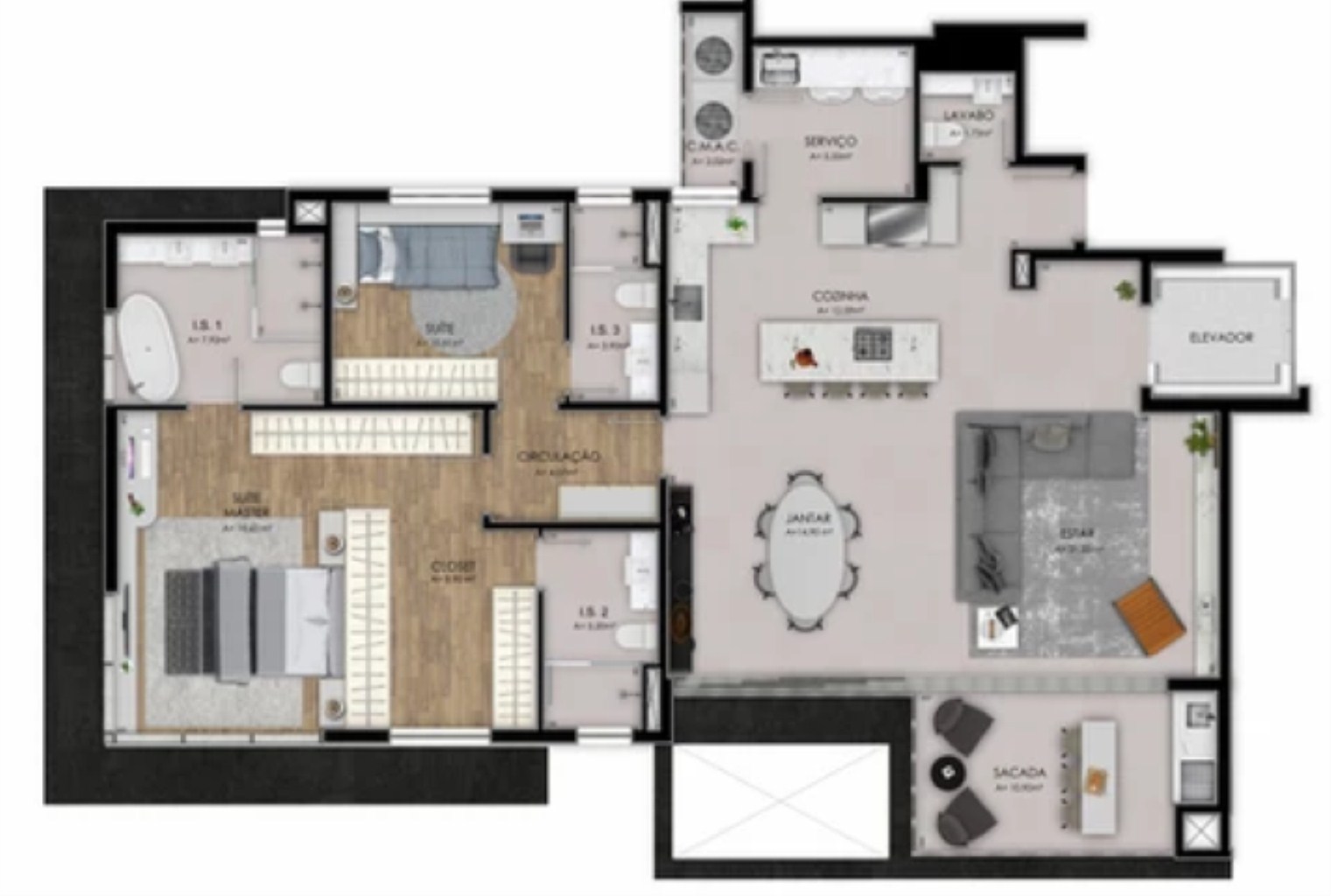 Apartamento à venda com 3 quartos, 156m² - Foto 42