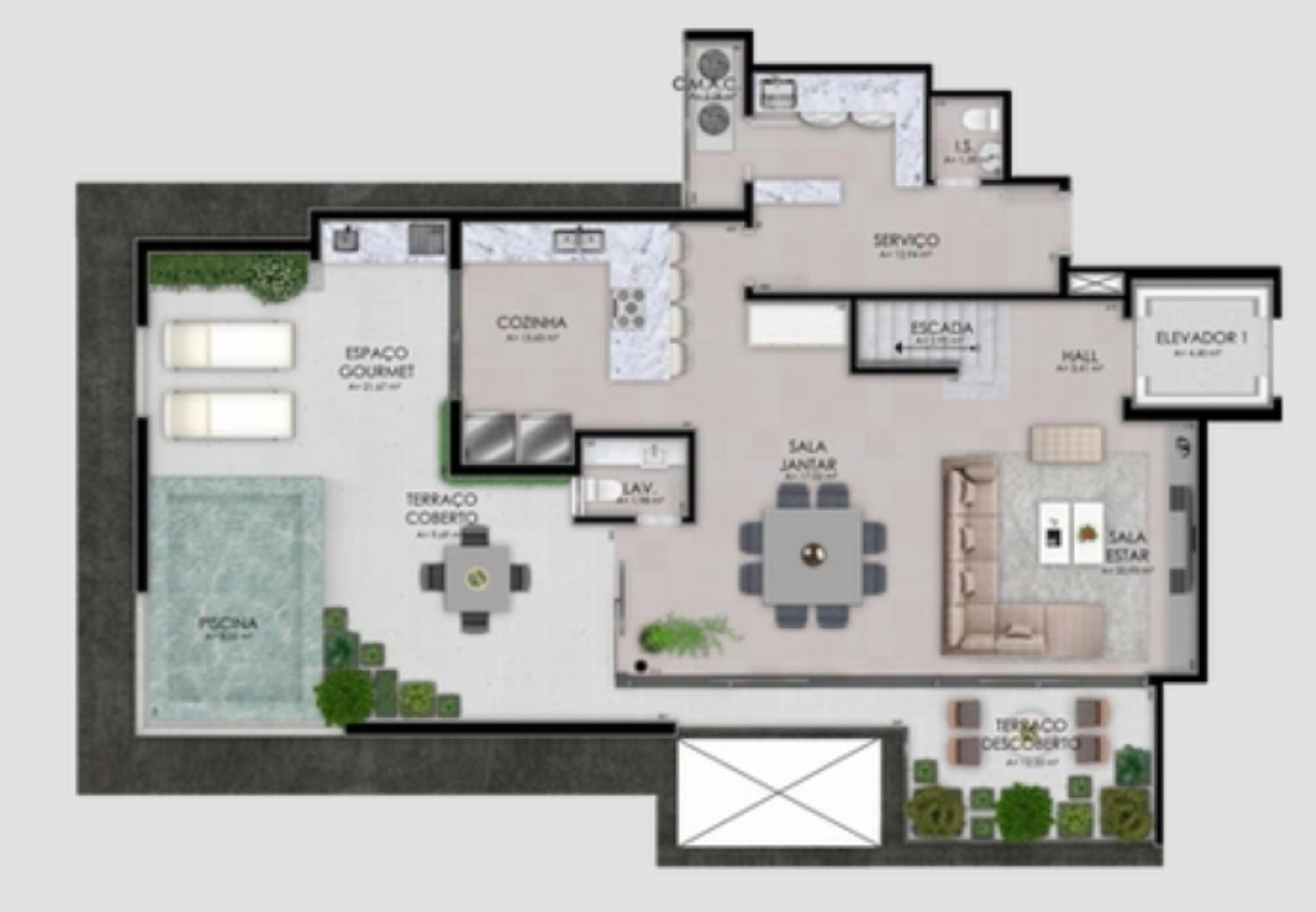 Apartamento à venda com 3 quartos, 156m² - Foto 49