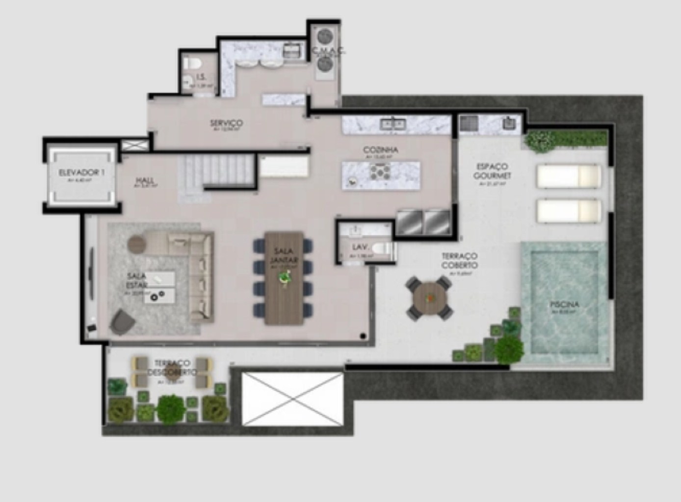 Apartamento à venda com 3 quartos, 156m² - Foto 47