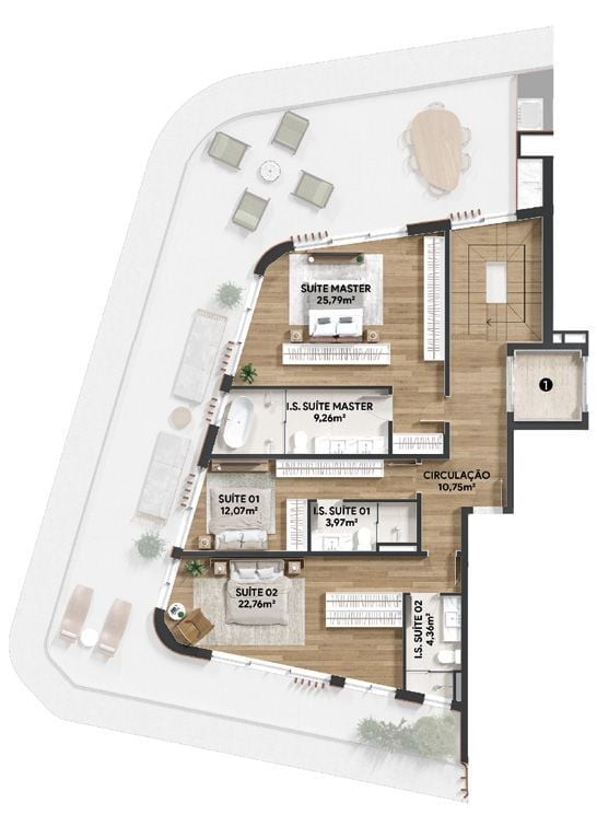 Apartamento, 3 quartos, 201 m² - Foto 45