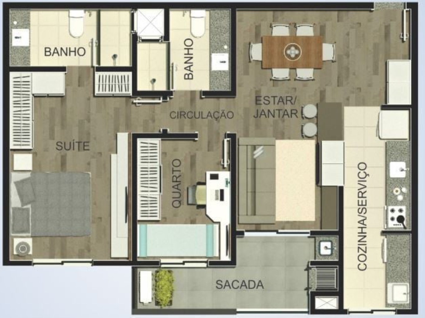 Apartamento, 3 quartos, 87 m² - Foto 5