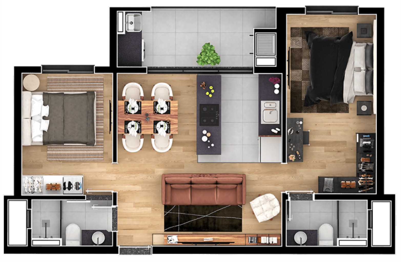 Apartamento, 2 quartos, 59 m² - Foto 18