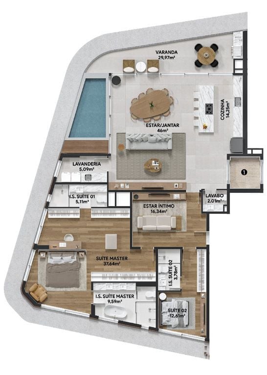 Apartamento, 3 quartos, 201 m² - Foto 40