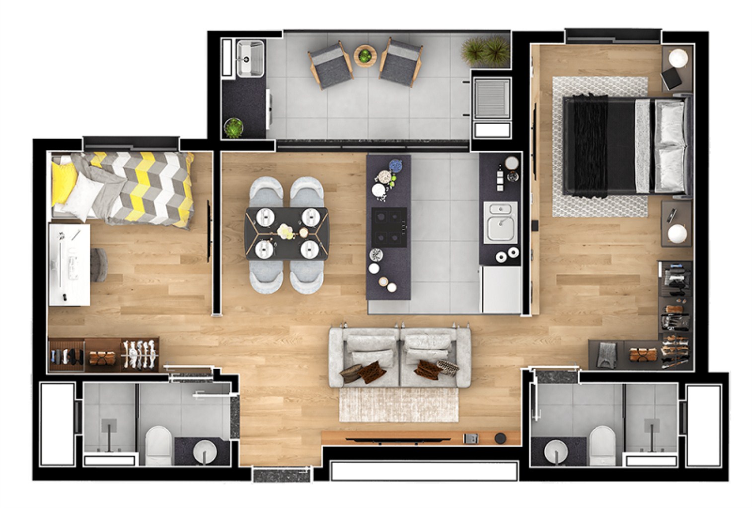 Apartamento, 2 quartos, 59 m² - Foto 17