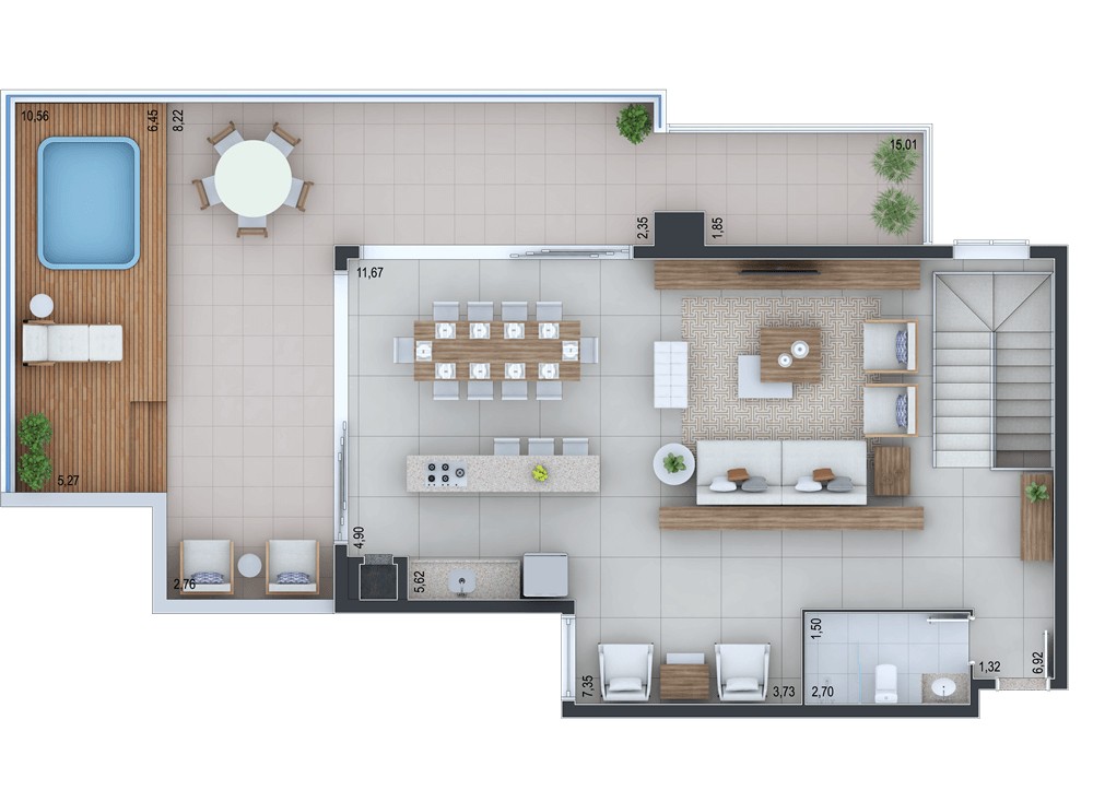 Apartamento, 3 quartos, 171 m² - Foto 45