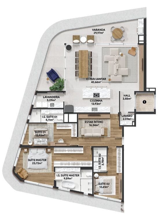 Apartamento, 3 quartos, 201 m² - Foto 39