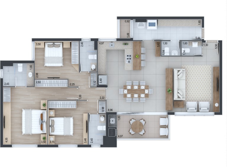 Apartamento, 3 quartos, 171 m² - Foto 37