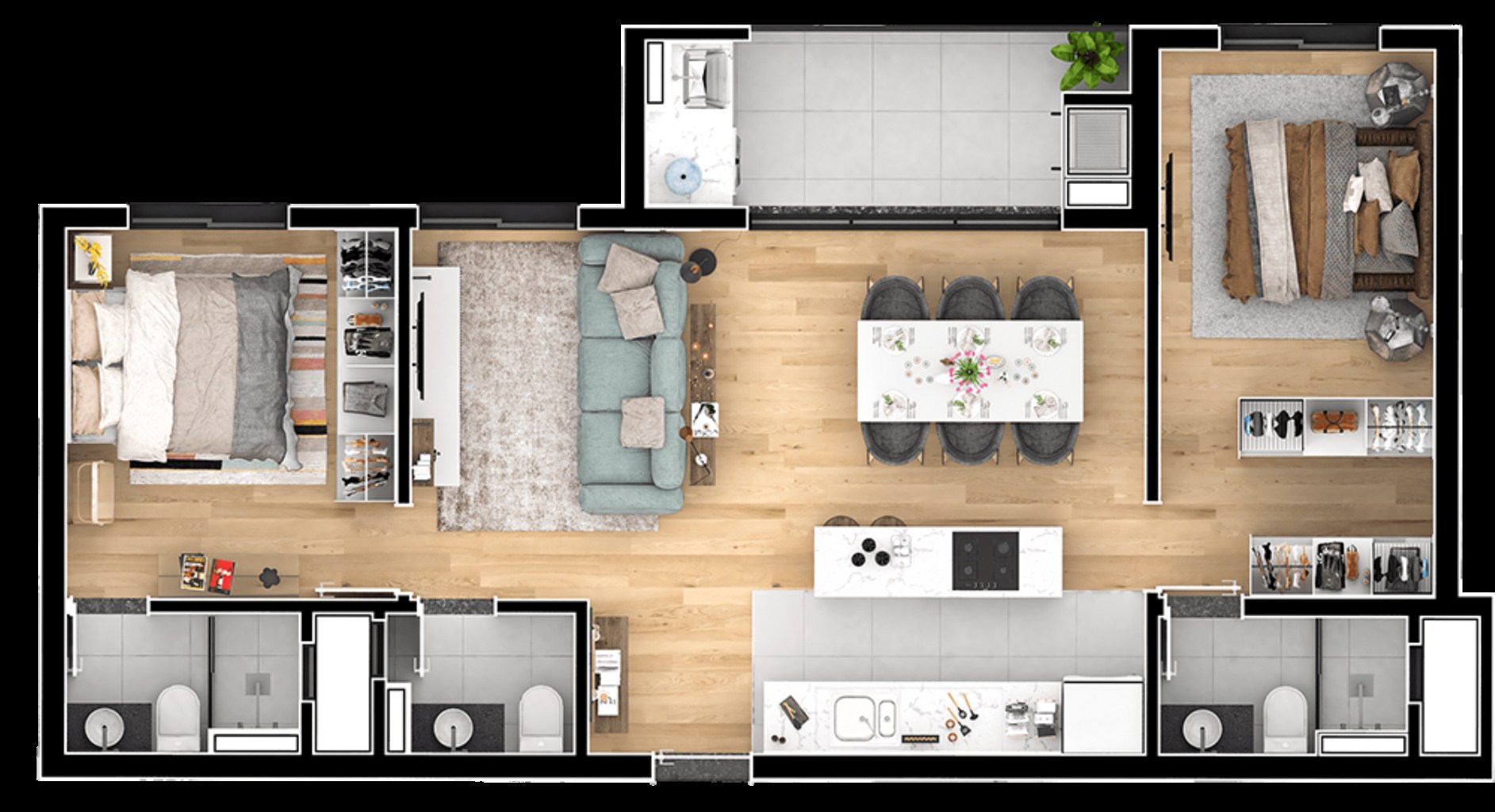 Apartamento, 2 quartos, 93 m² - Foto 21