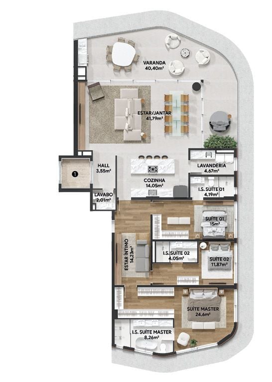 Apartamento, 3 quartos, 201 m² - Foto 41