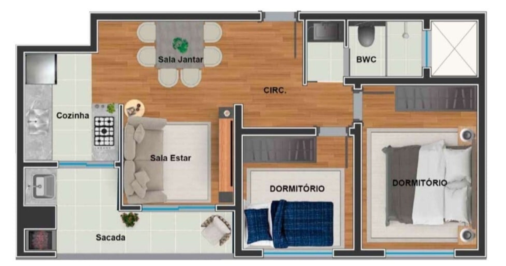Apartamento, 2 quartos, 178 m² - Foto 58