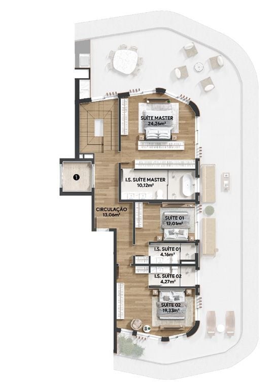 Apartamento, 3 quartos, 201 m² - Foto 48