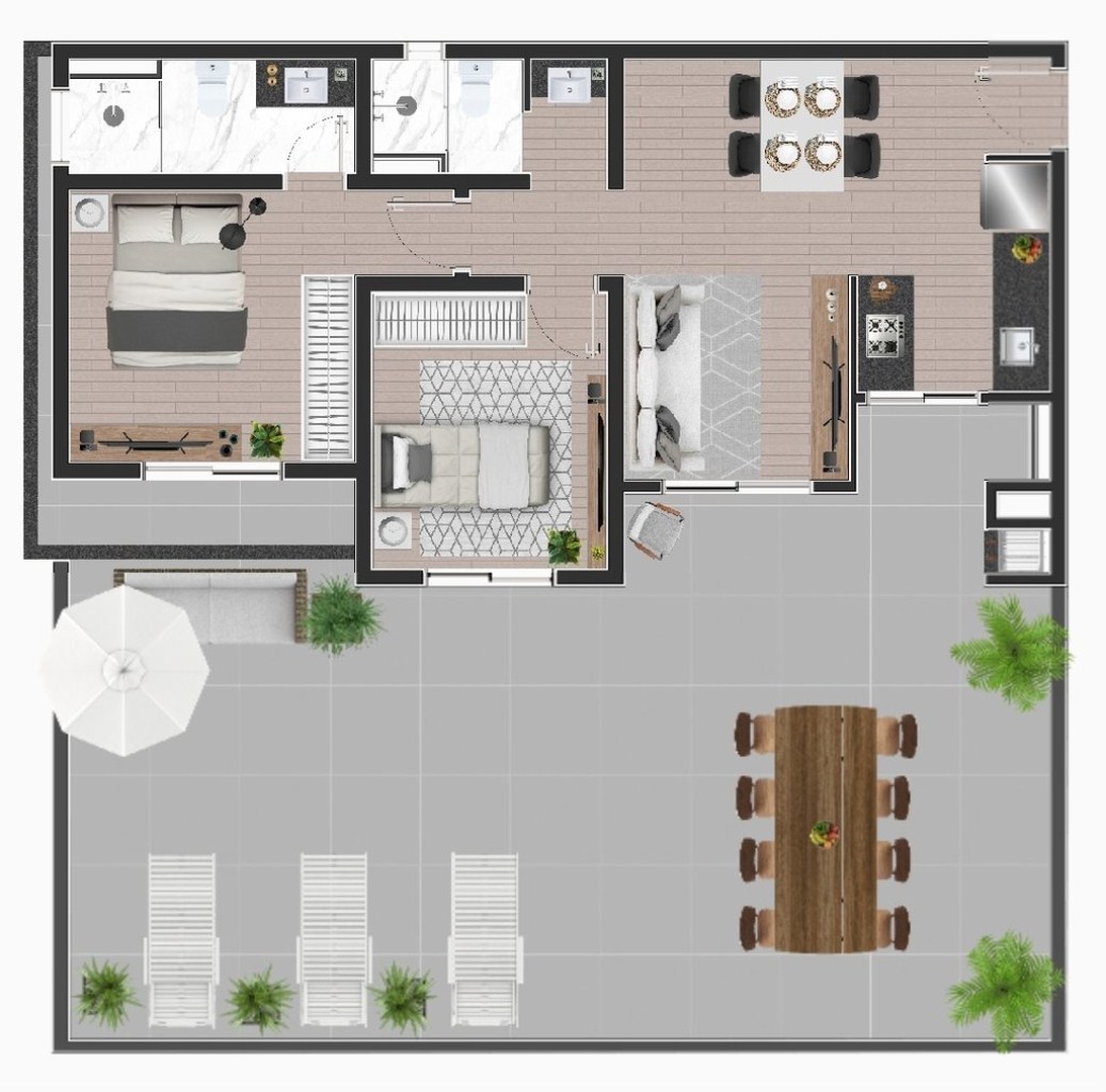 Apartamento, 2 quartos, 178 m² - Foto 63