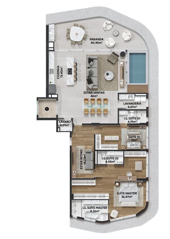 Apartamento, 3 quartos, 533 m² - Foto 42