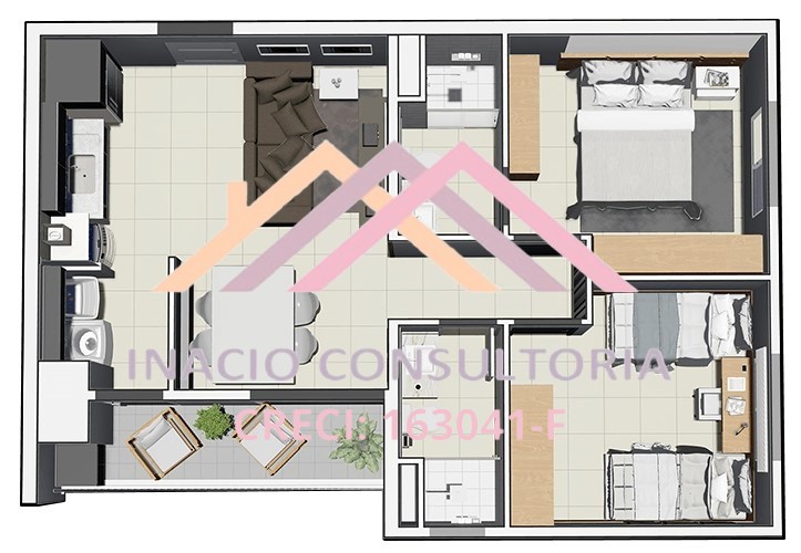 Apartamento, 2 quartos, 50 m² - Foto 10