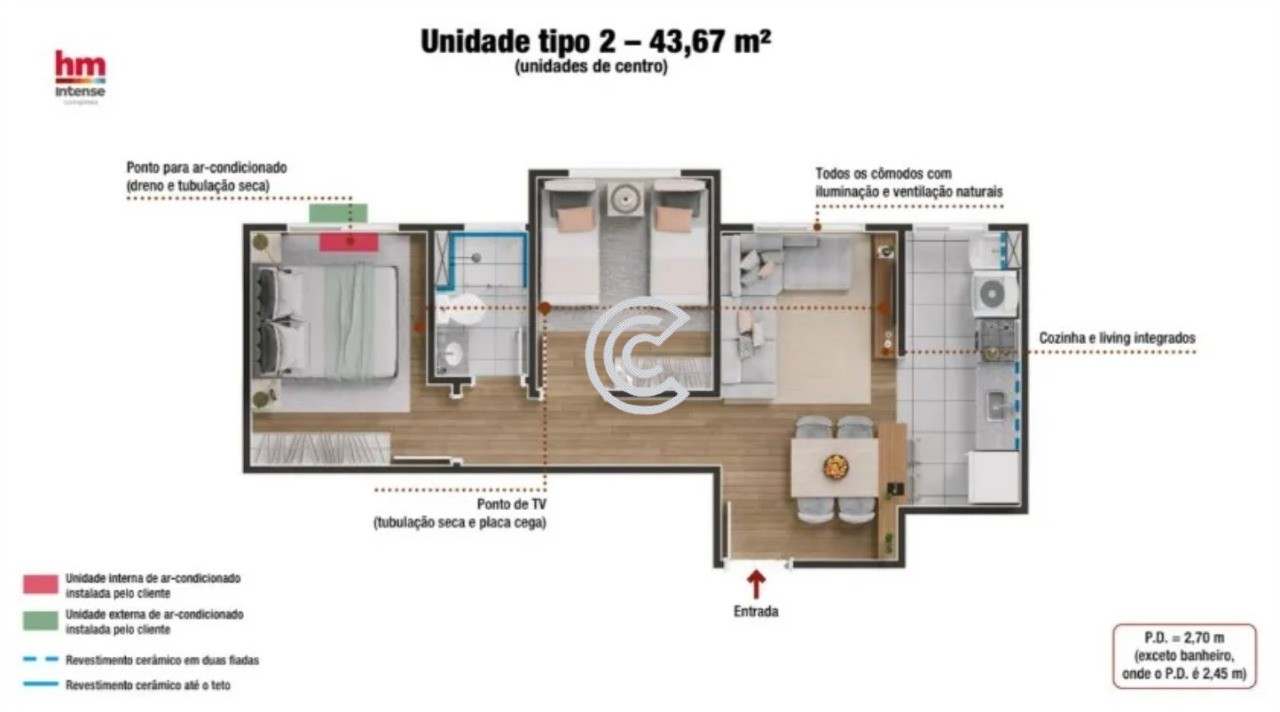 Apartamento, 2 quartos, 44 m² - Foto 4