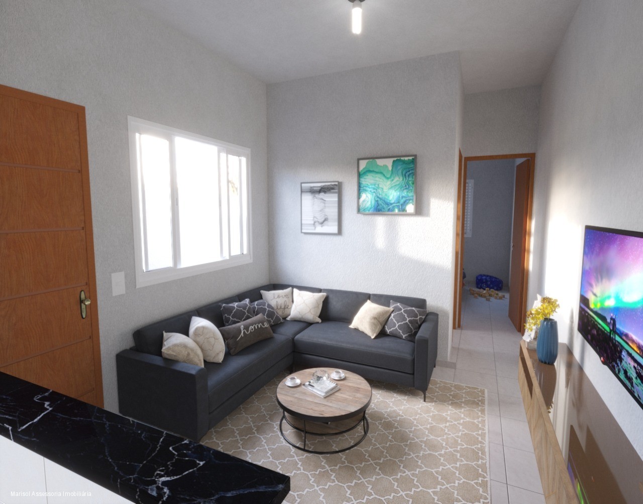 Casa residencial em mongaguá - sp, chacara itaguai