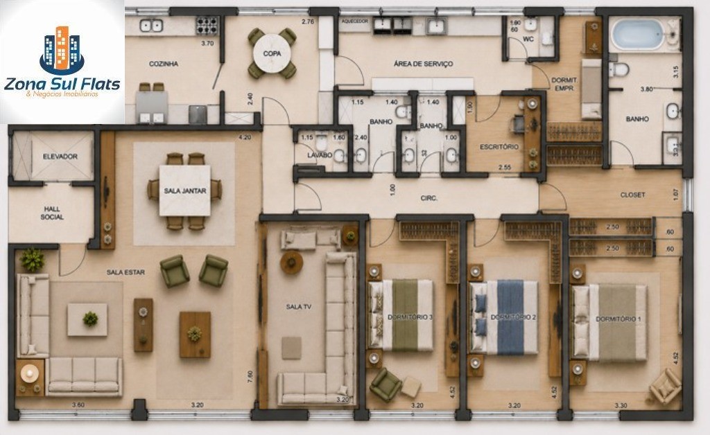 Apartamento, 3 quartos, 230 m² - Foto 41
