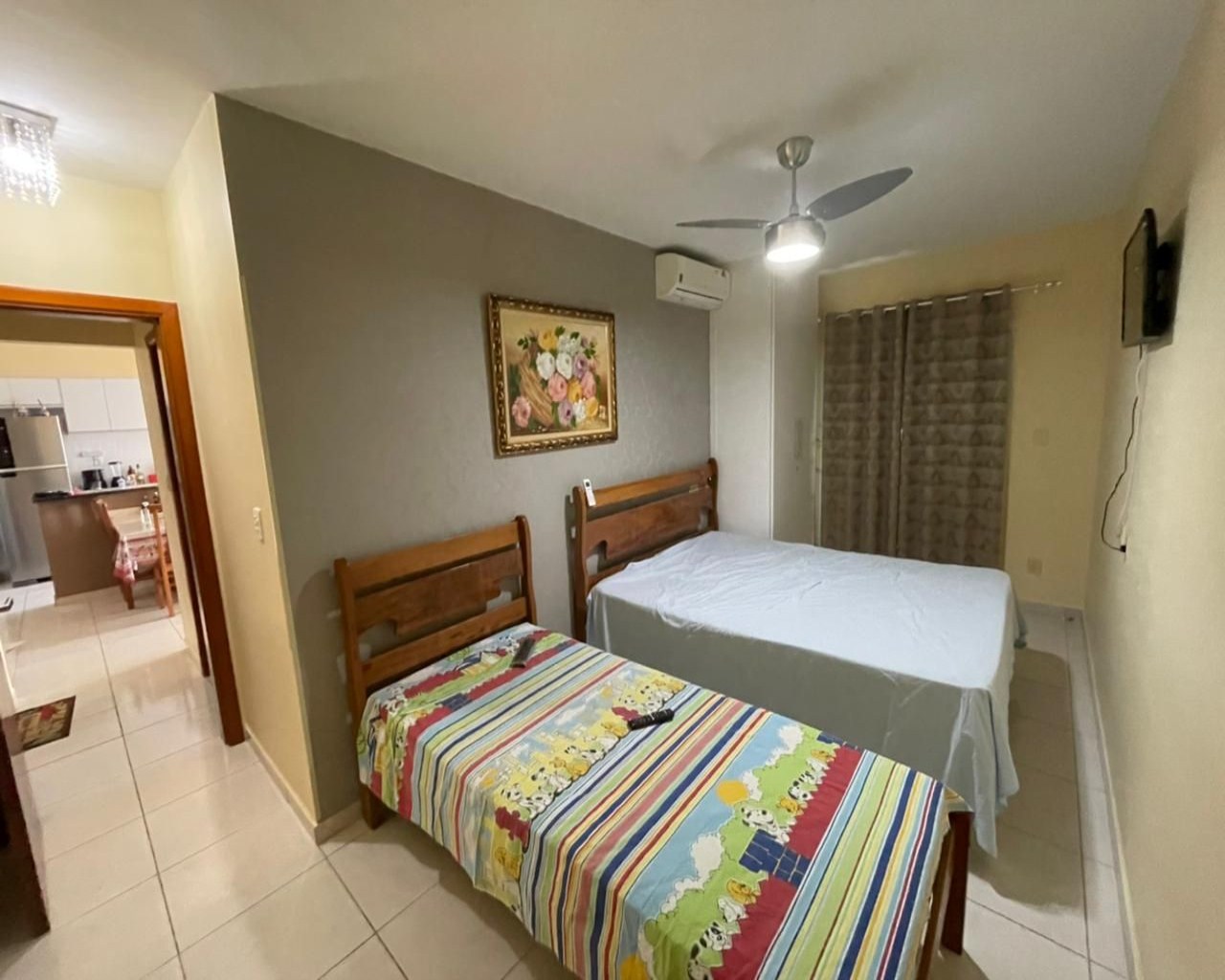 Apto mobiliado, pé na areia, c/ 2 dorm., 78 m² - caiçara - praia grande/sp