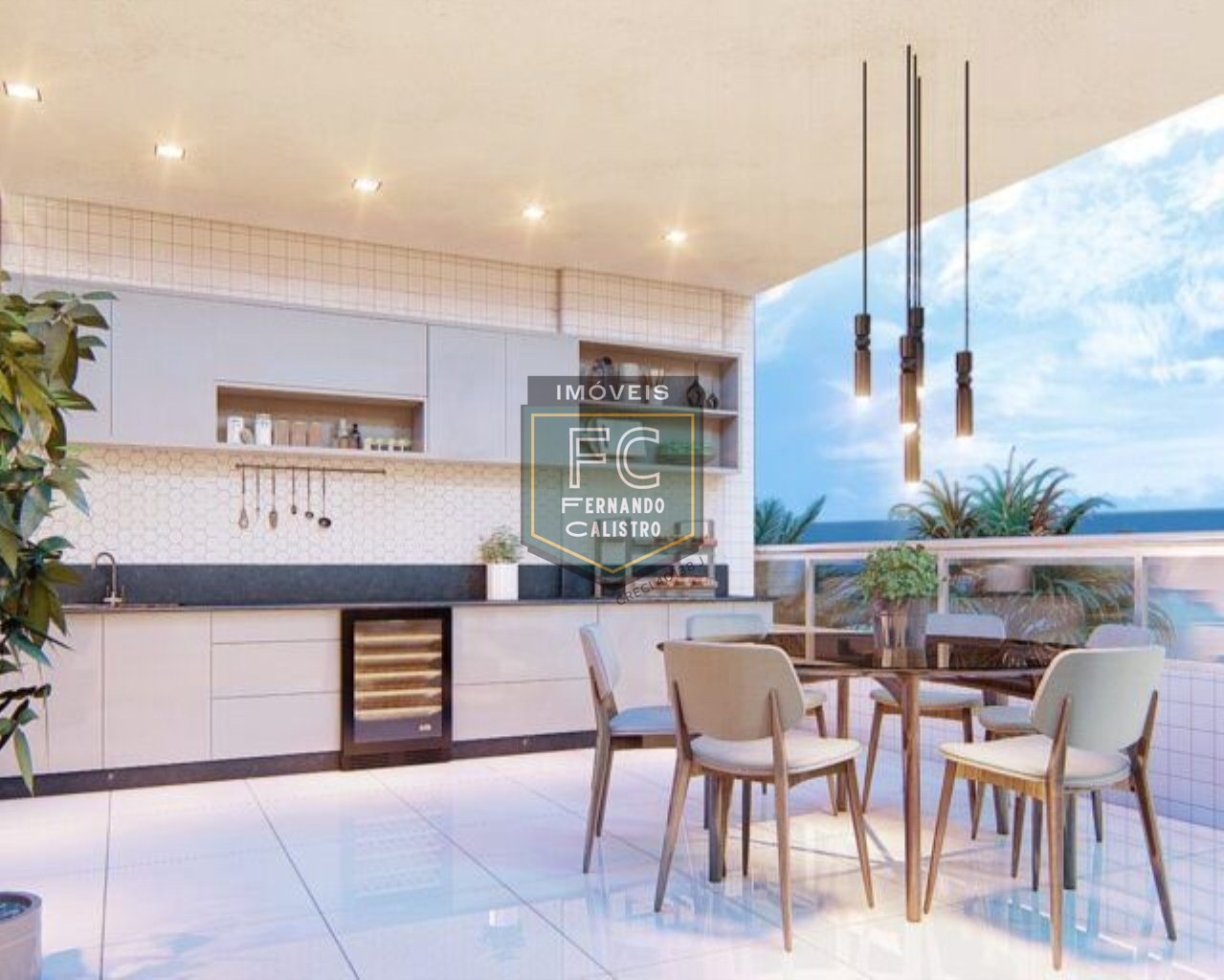 Apartamento alto padrão 3 dormitórios (1 suíte) frente, varanda gourmet c/ vista p/ o mar, 2 vagas, em obras: out 23, v. Caiçara, praia grande/sp