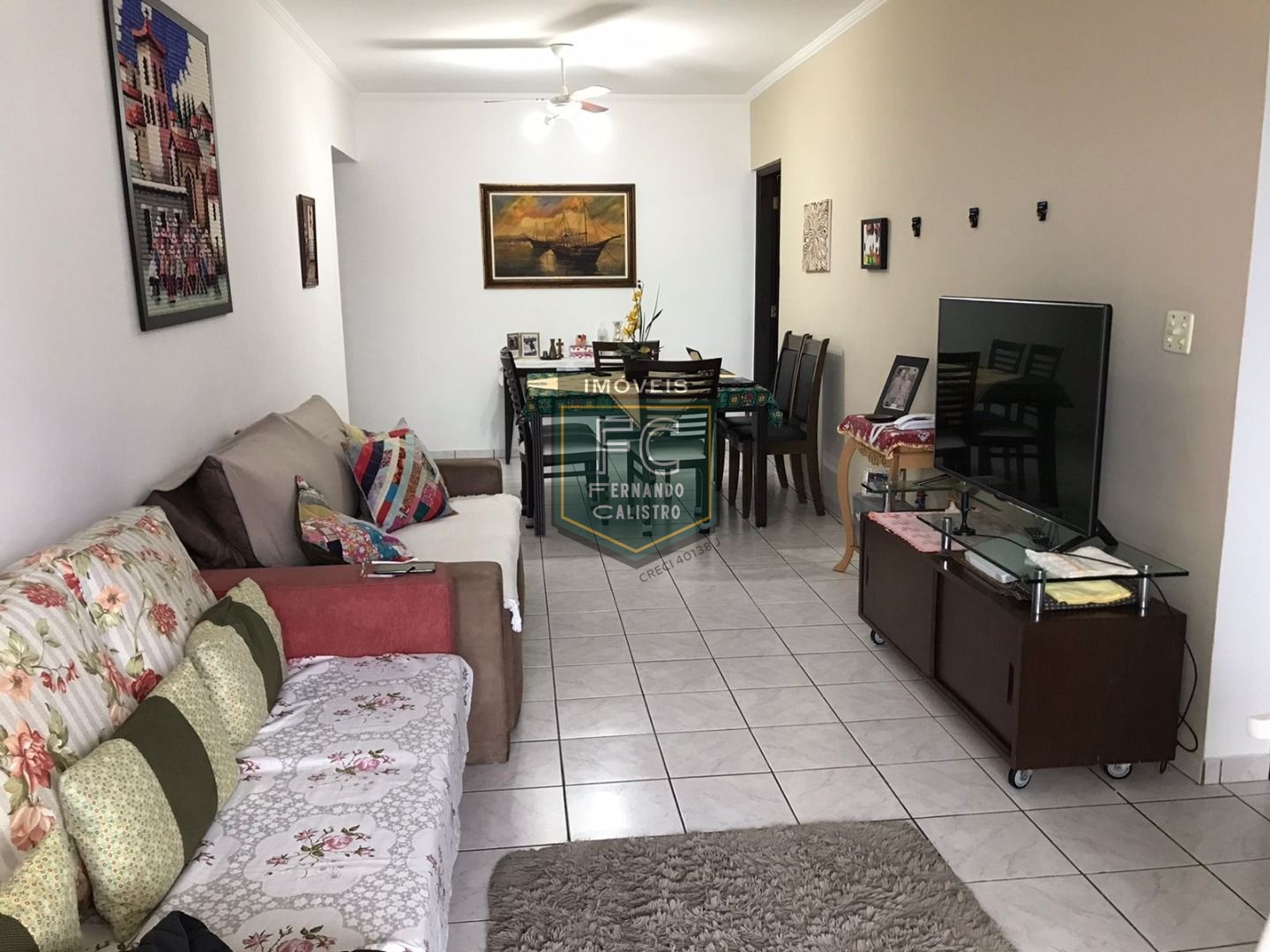 Apartamento 2 Dormitórios (1 Suíte), 89m², Mobiliado, Andar Alto, Varanda Envidraçada c/ Vista p/ o Mar, Financiamento Bancário, Centro, Mongaguá/SP