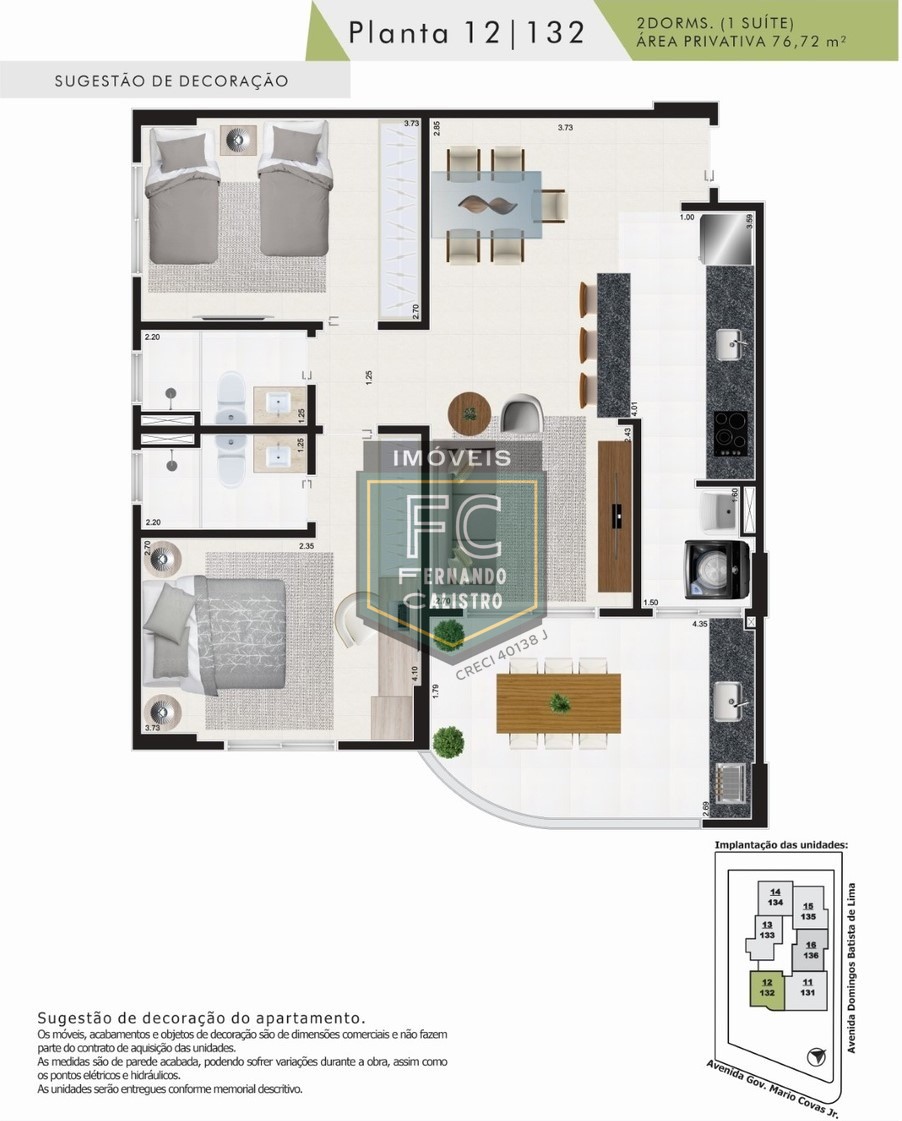 Apartamento alto padrão 2 dormitórios (1 suíte), varanda grill frente mar, andar alto, condomínio lazer completo vista mar, v. Atlântica, mongaguá/sp.