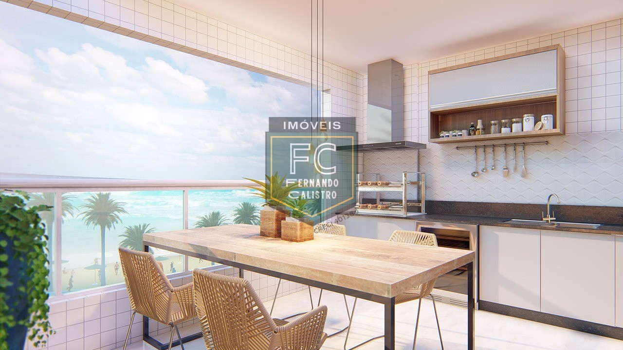 Apartamento alto padrão 2 dormitórios (1 suíte), varanda grill vista mar, andar alto, lazer completo, v. Atlântica, região central, mongaguá/sp.