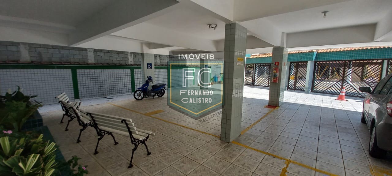 Apartamento 2 dormitórios 2 banheiros amplo de frente para a rua, 1 vaga, condominio com espaço grill, 150 mts da praia, vila caiçara, praia grande sp