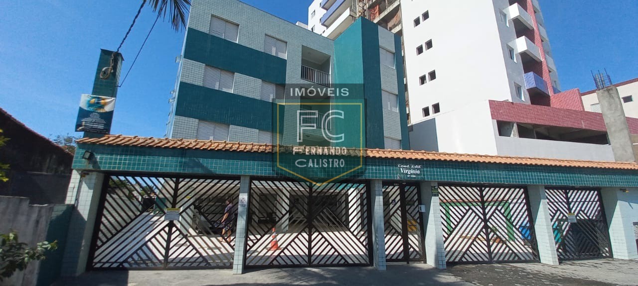 Apartamento 2 dormitórios 2 banheiros amplo de frente para a rua, 1 vaga, condominio com espaço grill, 150 mts da praia, vila caiçara, praia grande sp