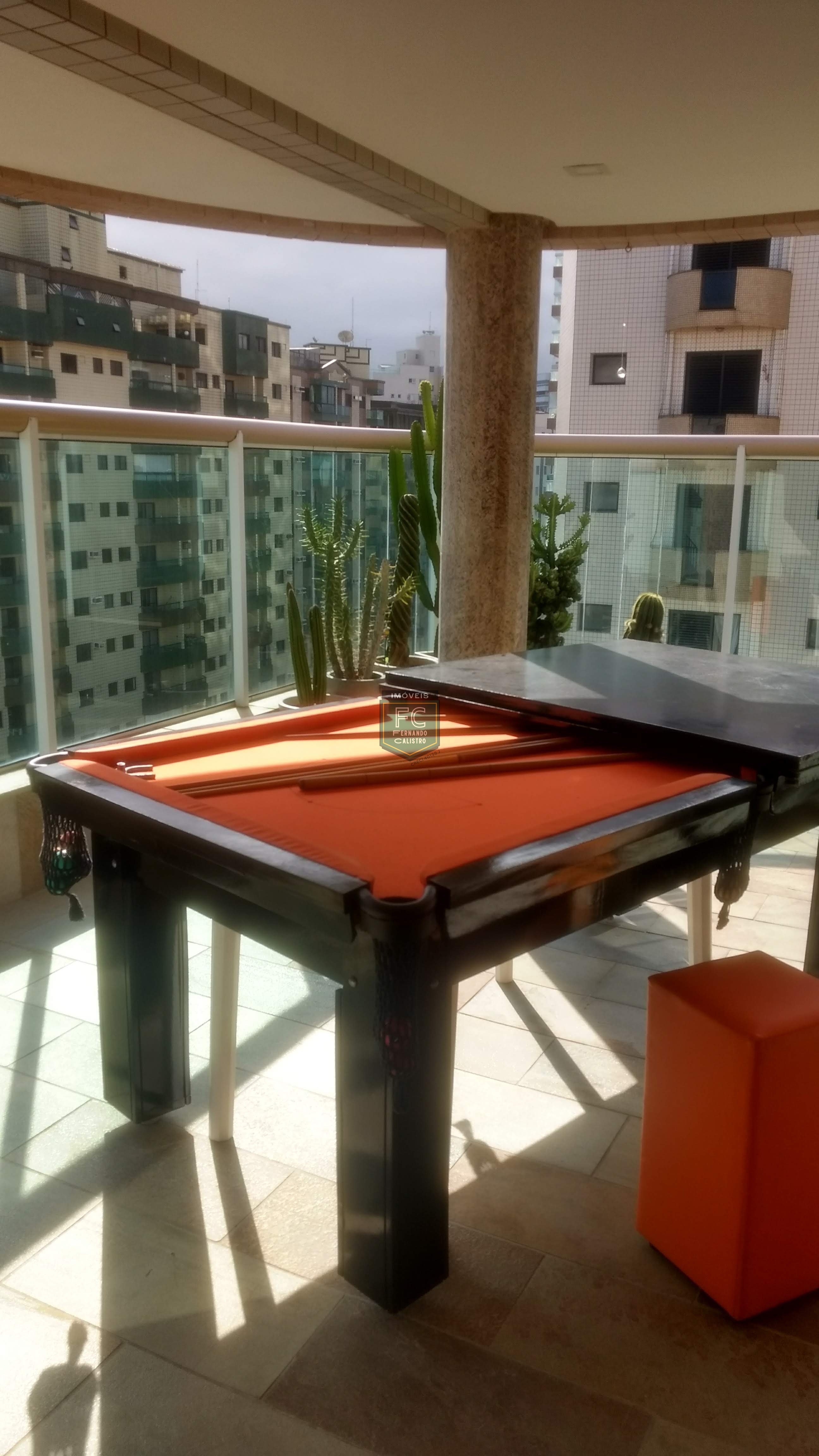 Cobertura Duplex Mobiliada 3 Dormitórios (2 suítes) Vista para o Mar, Piscina e Área Gourmet Privativa, 100 mts da praia, TUPI, Praia Grande /SP